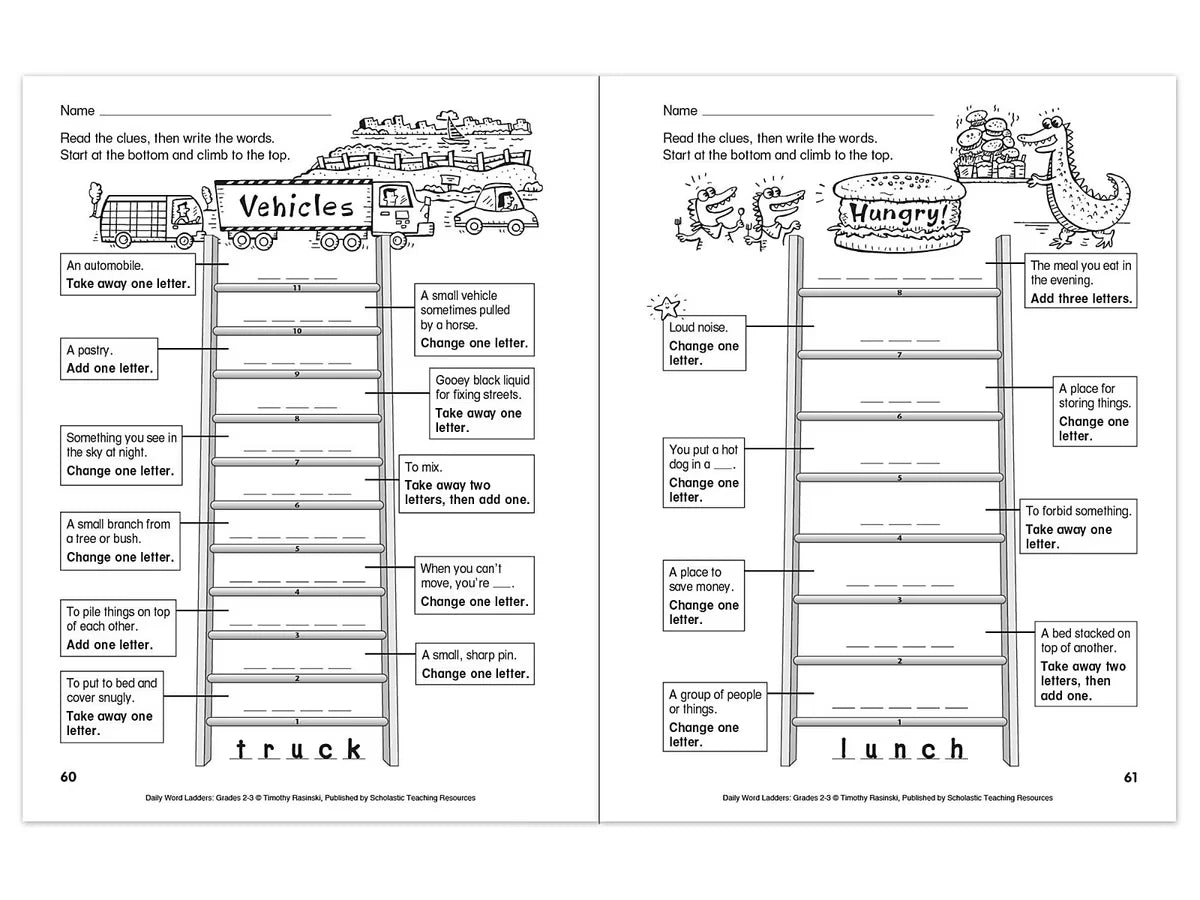 Daily Word Ladders Workbook - Gr. 2-3 - US 7362