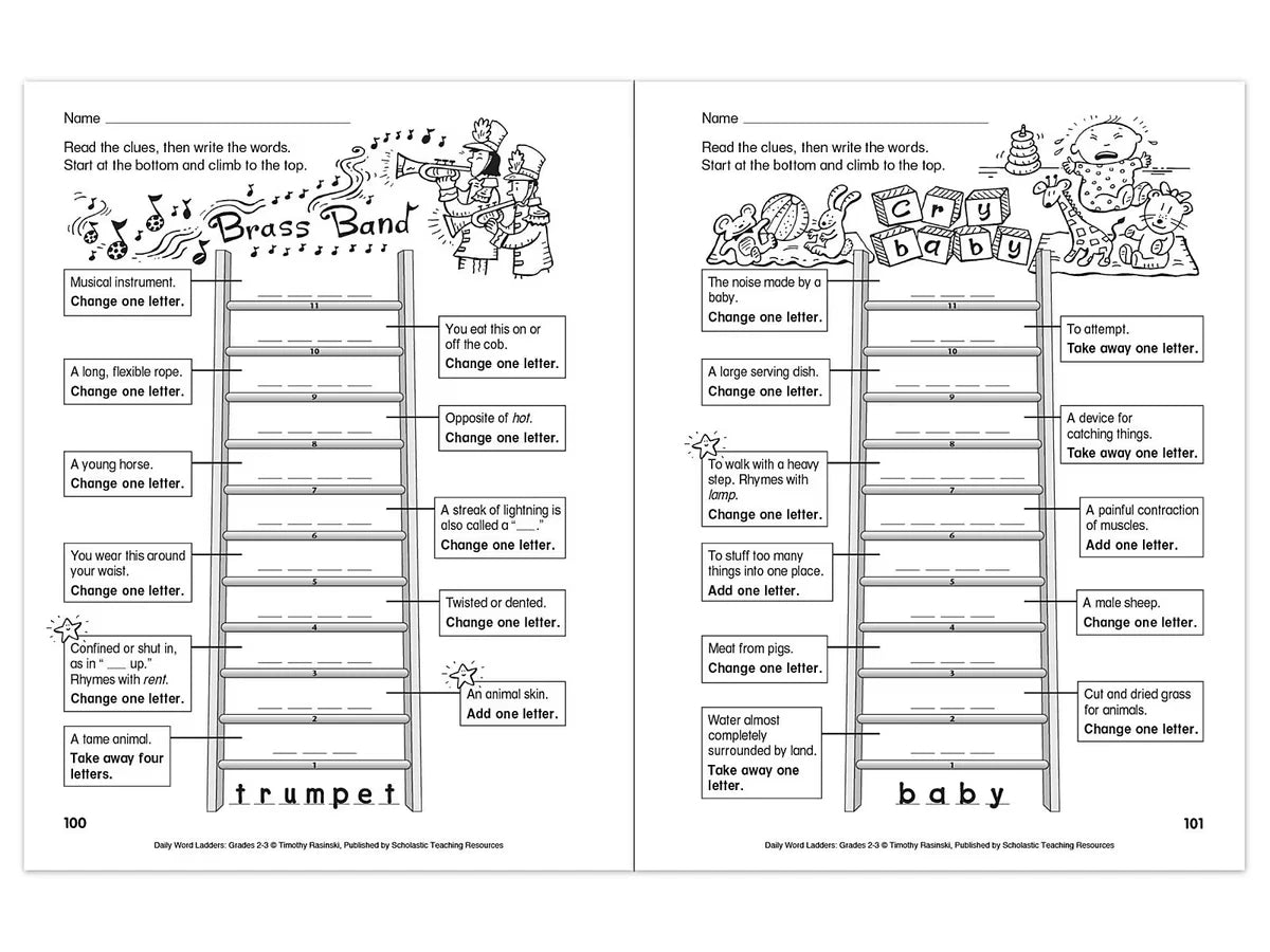 Daily Word Ladders Workbook - Gr. 2-3 - US 7362