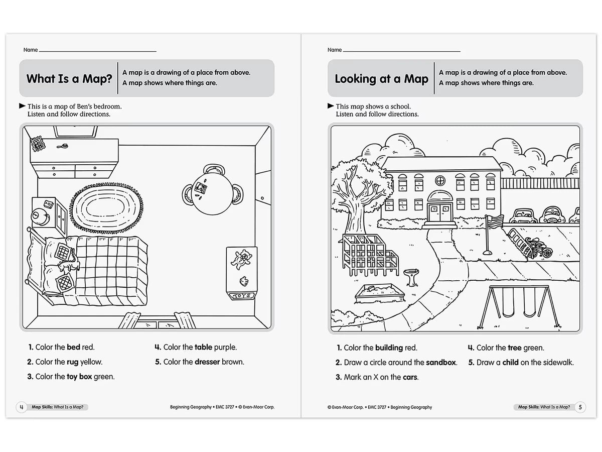 Beginning Geography Workbook - US 6519