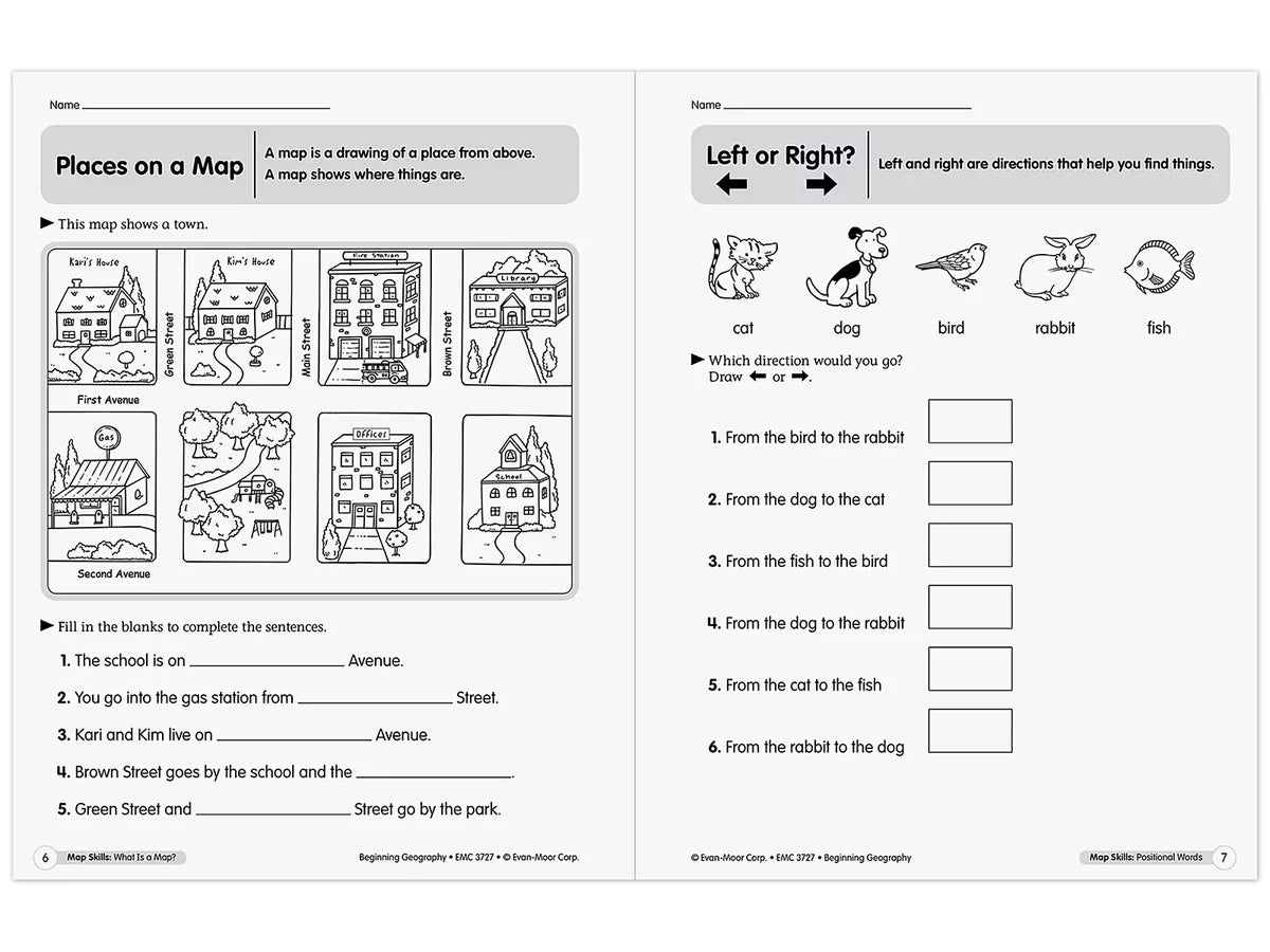 Beginning Geography Workbook - US 6519