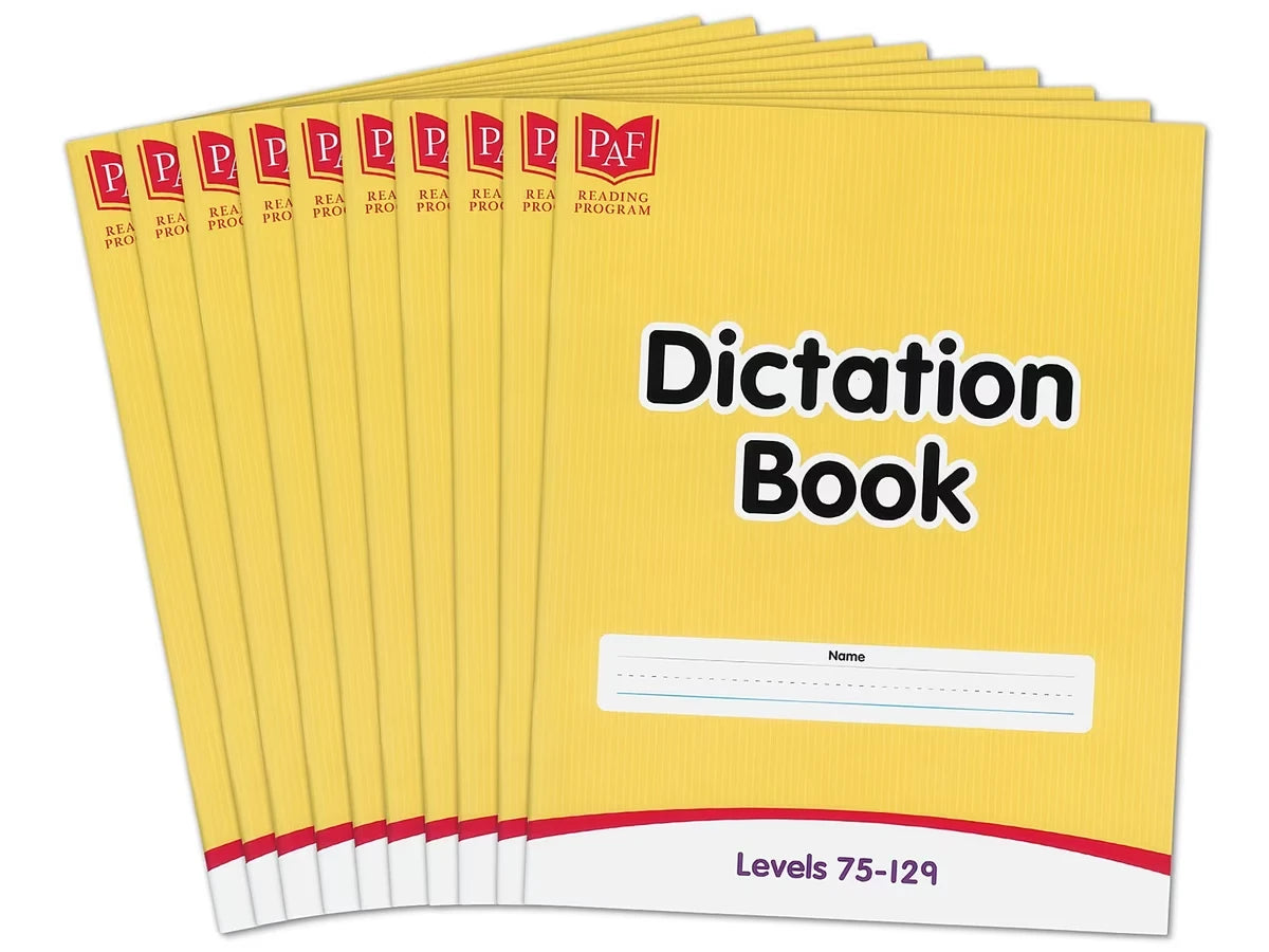 Levels 75-129 Dictation Books – Set of 10 - US 2459