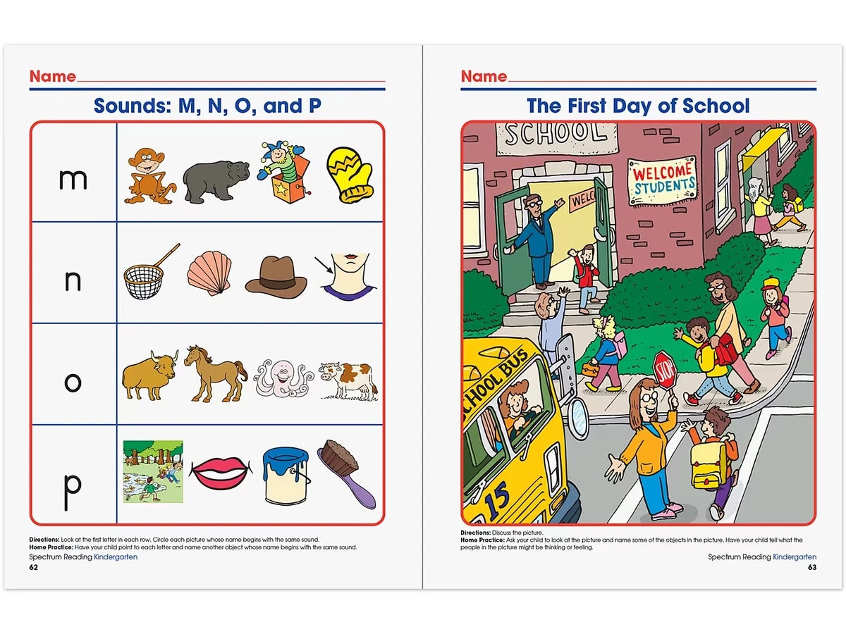 Spectrum® Reading Workbook - Kindergarten - US 7232