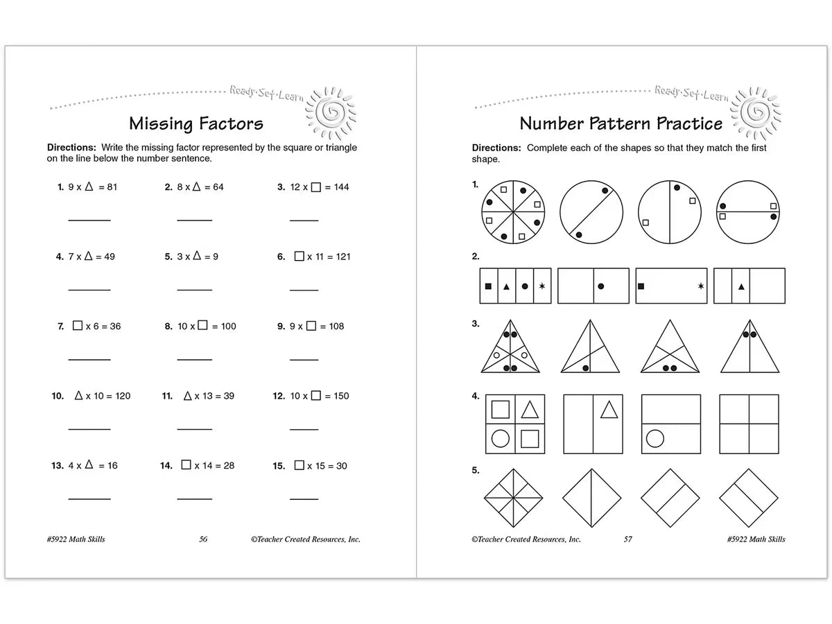 Math Skills Workbook - Gr. 3 - US 2130