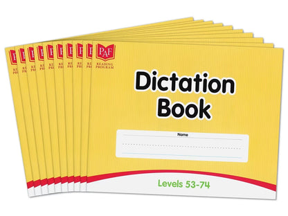 Levels 53-74 Dictation Books – Set of 10 - US 6347