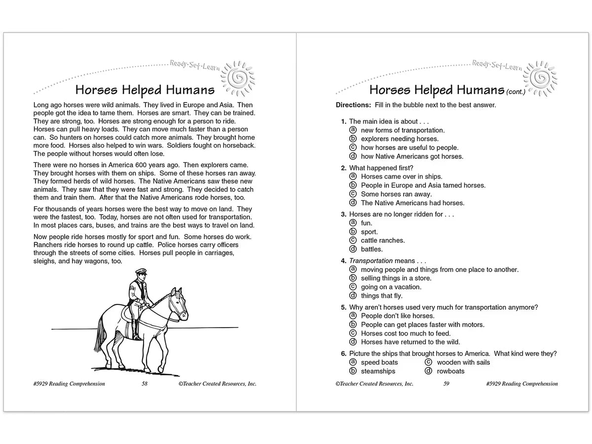 Master Reading Comprehension Workbook - Gr. 3 - US 7829