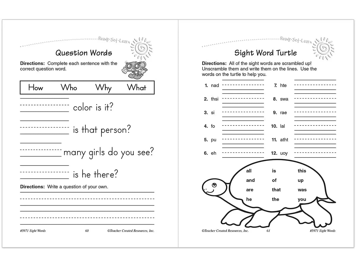 Sight-Words Workbook - US 3731