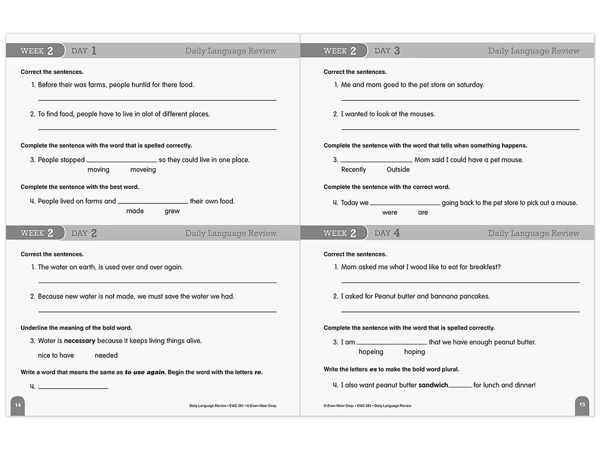 Daily Language Review Workbook - Gr. 3 - US 6118