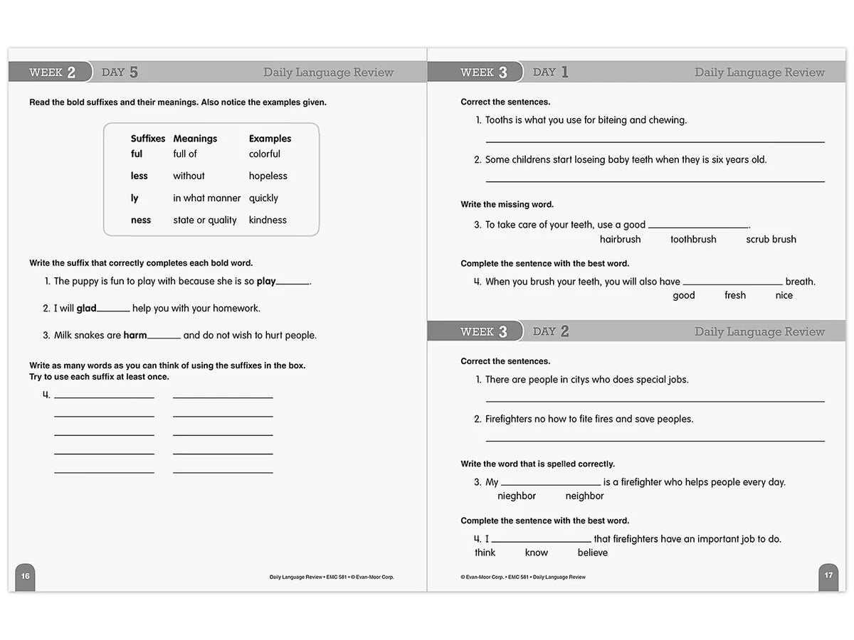 Daily Language Review Workbook - Gr. 3 - US 6118