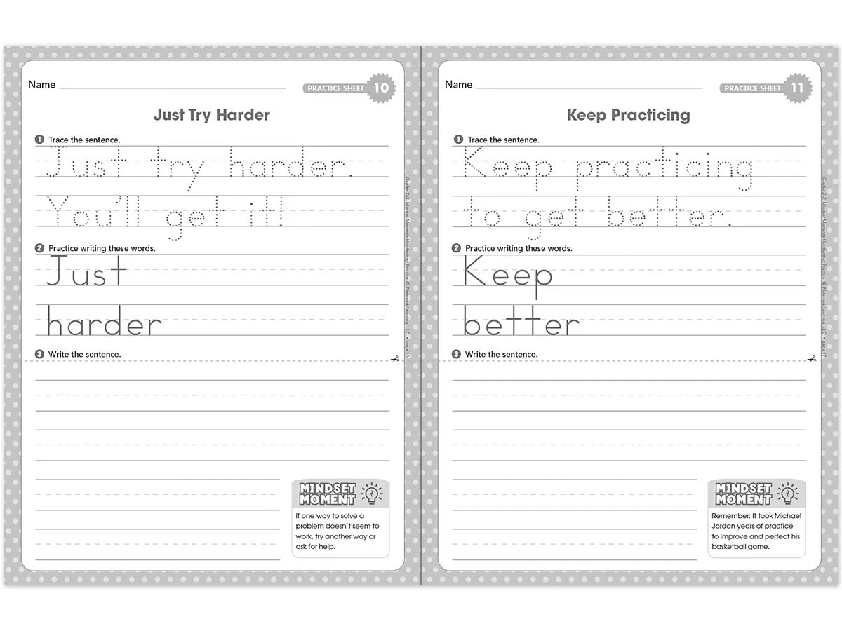 Handwriting Practice Workbook - Gr. 2-3 - US 7013