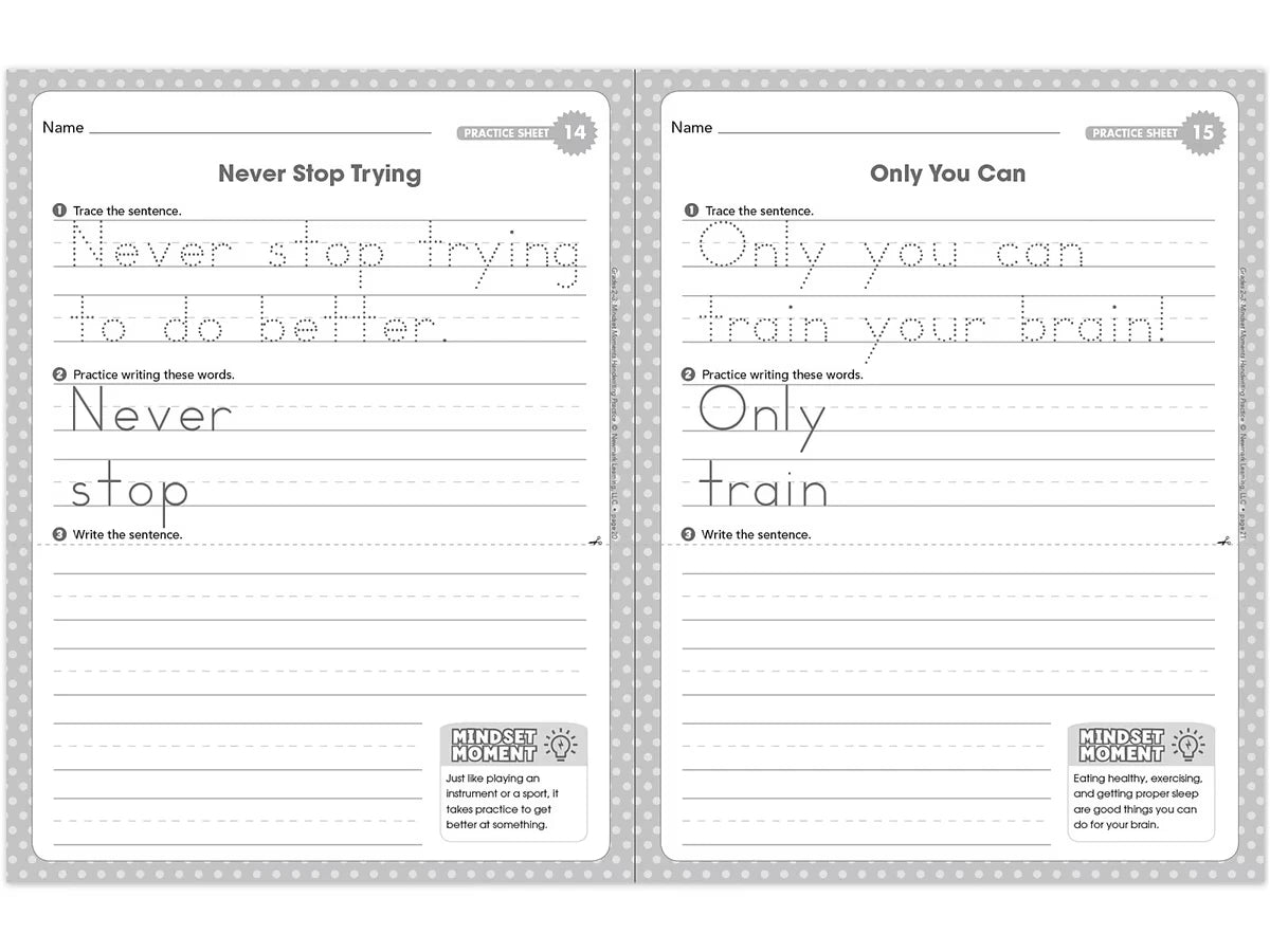 Handwriting Practice Workbook - Gr. 2-3 - US 7013