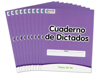 Levels 58-96 Spanish Dictation Books – Set of 10 - US 4476