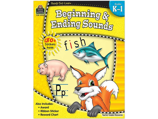 Beginning & Ending Sounds Workbook - US 9981