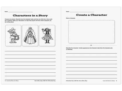 How to Write a Story Workbook - Gr. 4-6 - US 5449