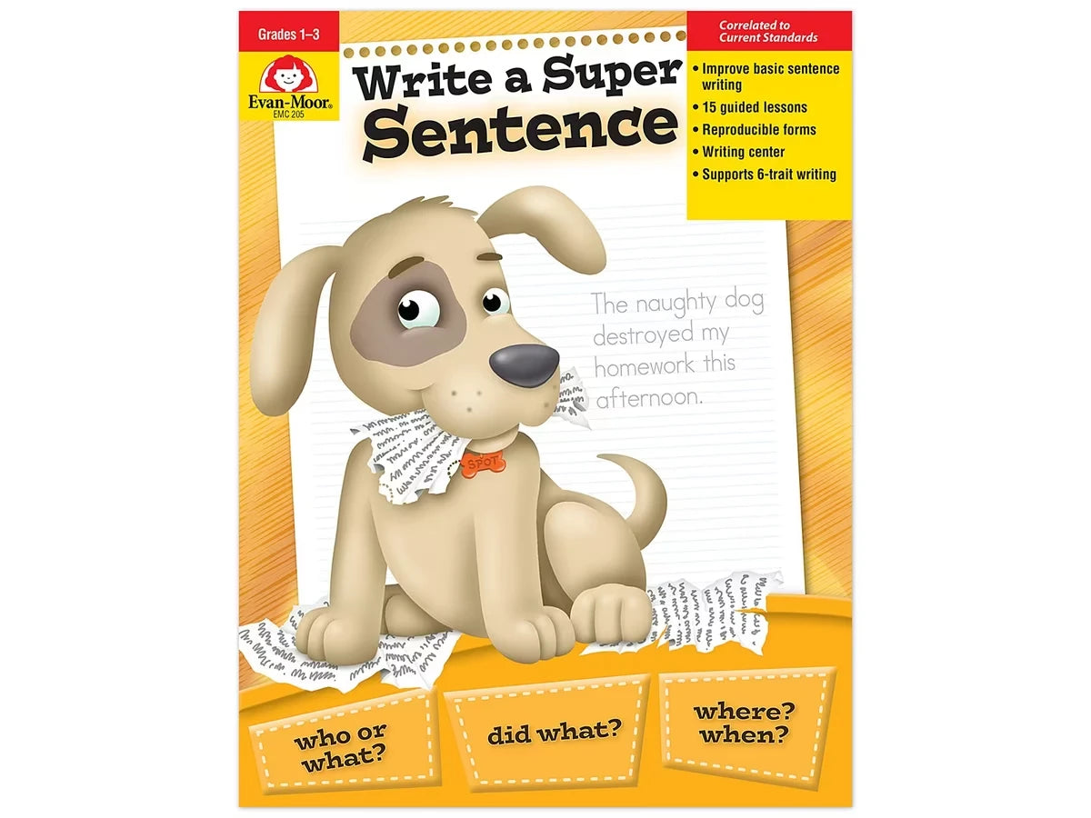 Write a Super Sentence Workbook - US 6469