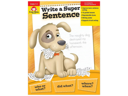 Write a Super Sentence Workbook - US 6469