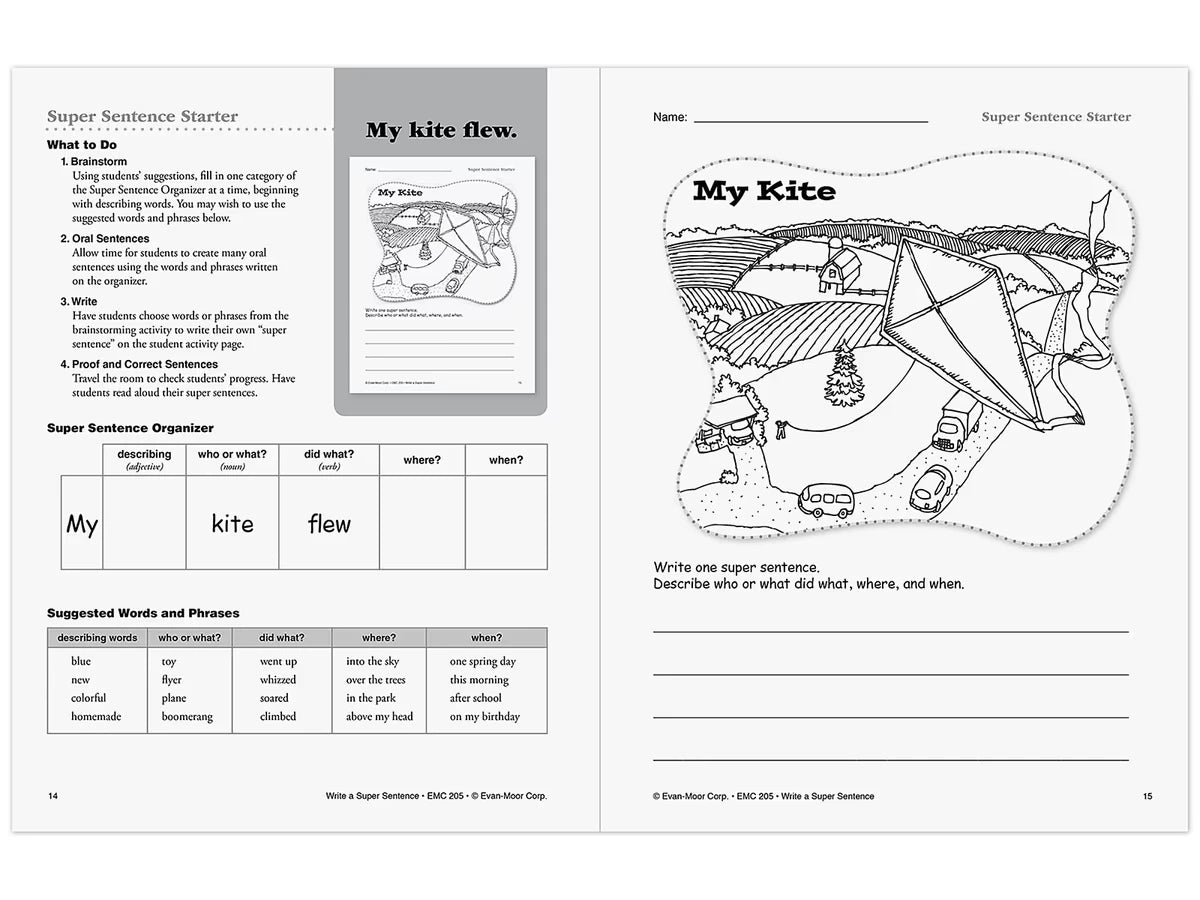 Write a Super Sentence Workbook - US 6469