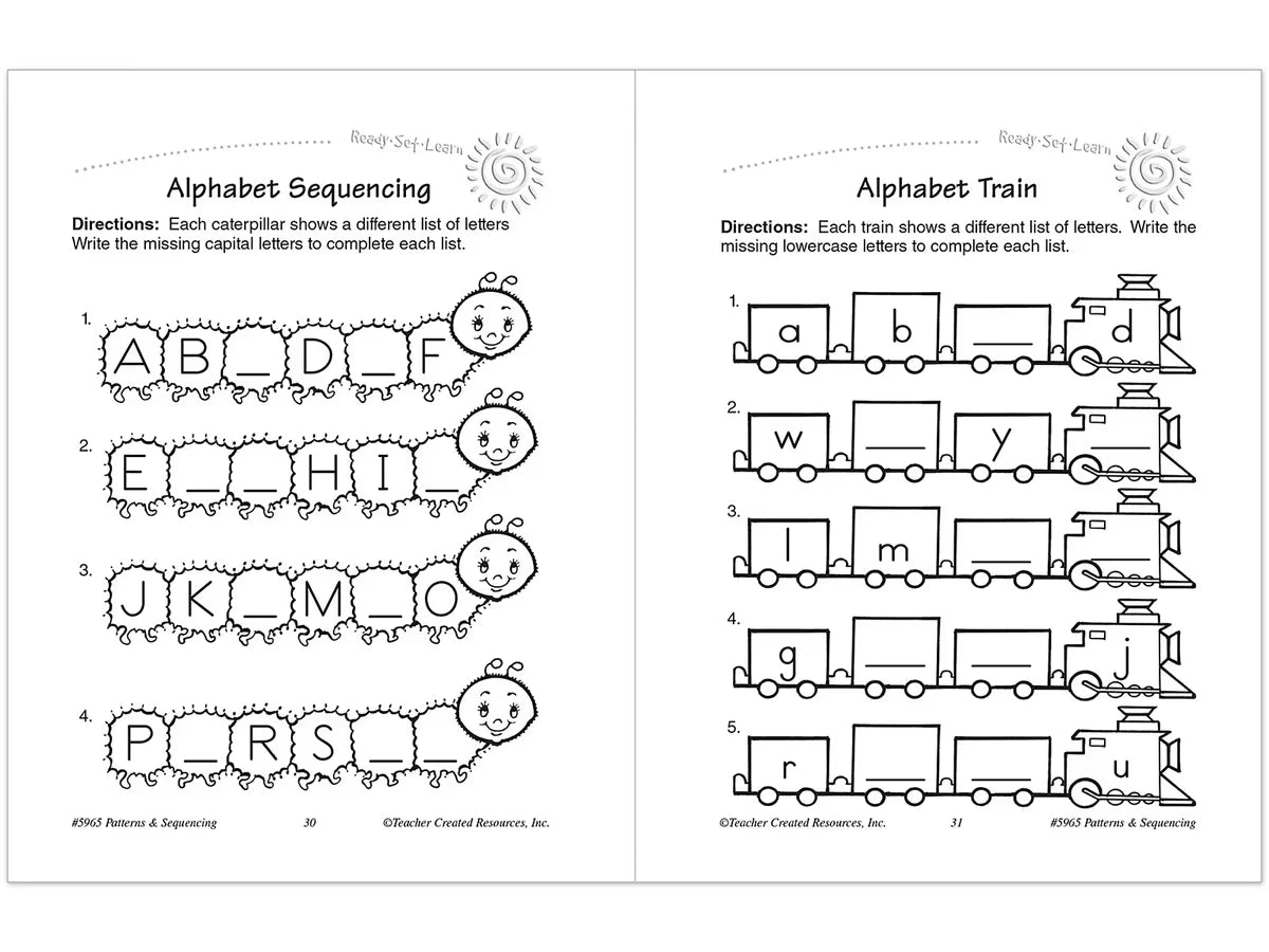 Patterns & Sequencing Workbook - US 2917