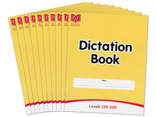 Levels 130-200 Dictation Books – Set of 10 - US 1428