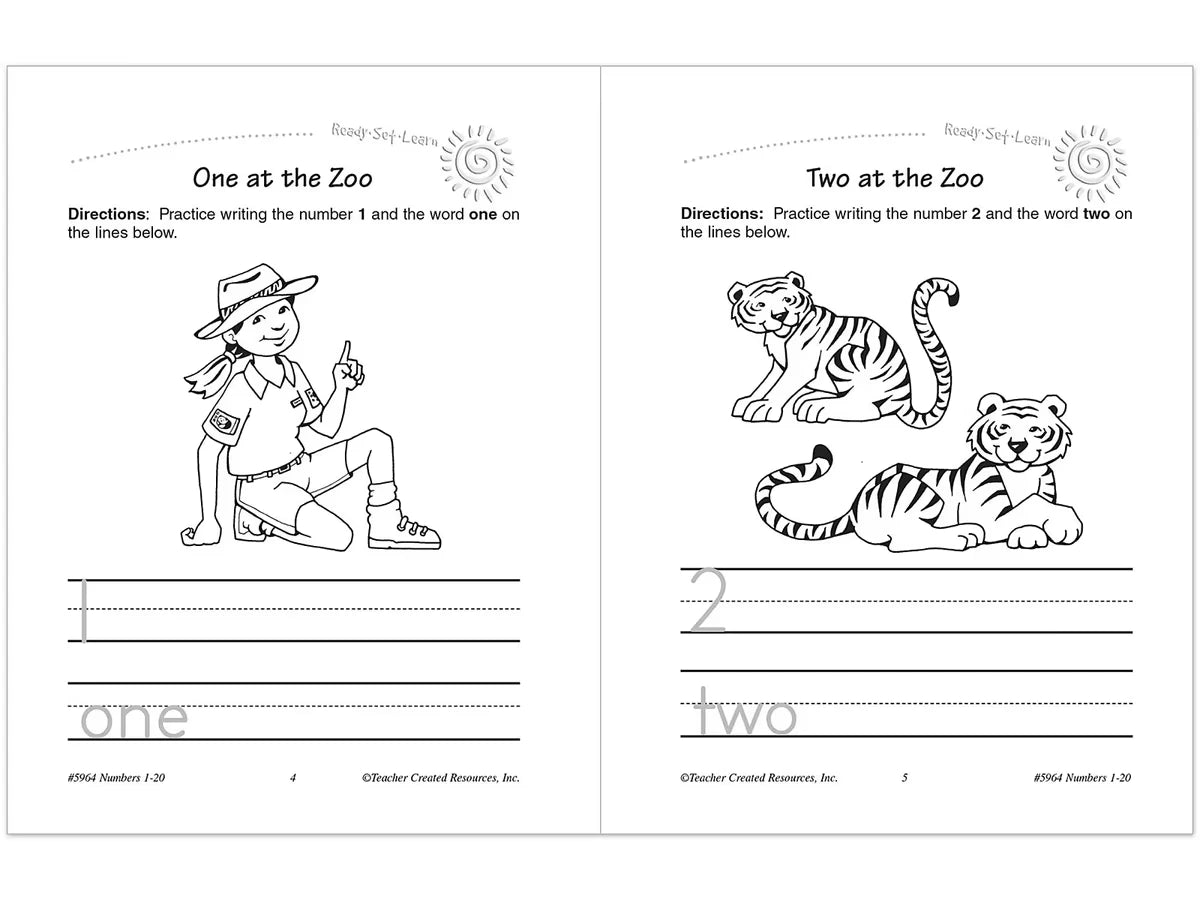 Numbers 1-20 Workbook - US 7390