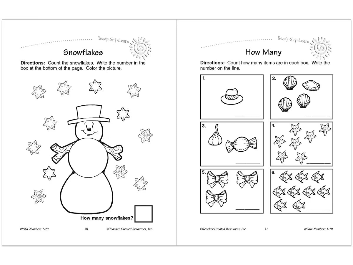 Numbers 1-20 Workbook - US 7390