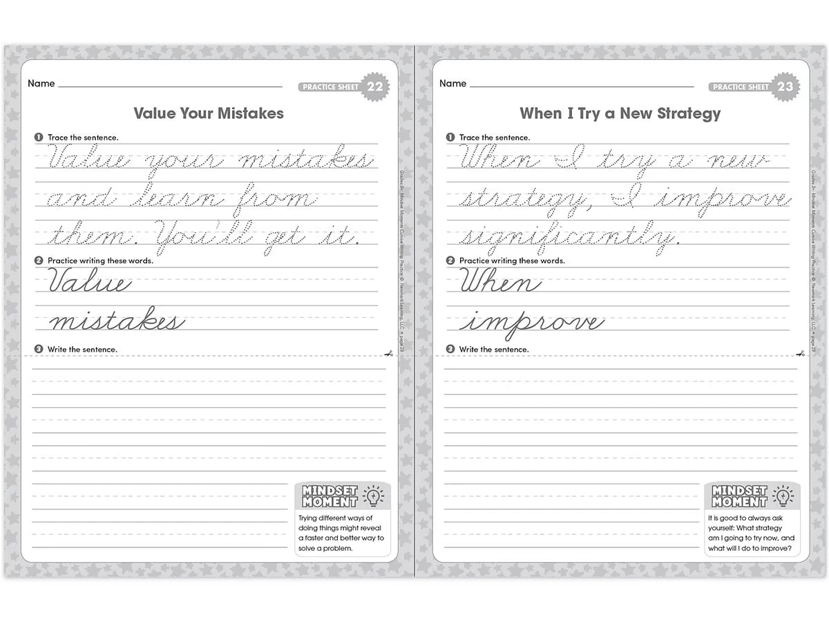 Cursive Writing Practice Workbook - Gr. 3 - US 3608