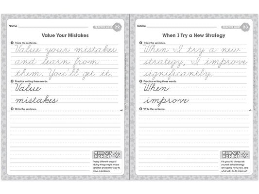Cursive Writing Practice Workbook - Gr. 3 - US 3608