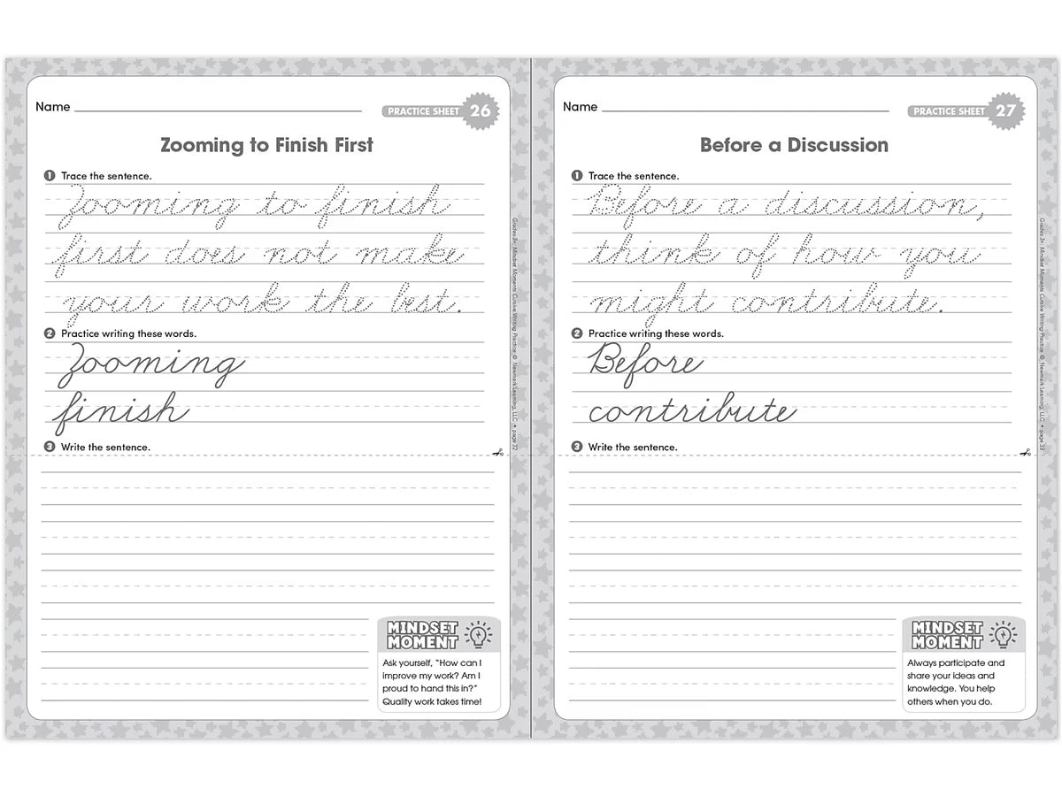 Cursive Writing Practice Workbook - Gr. 3 - US 3608