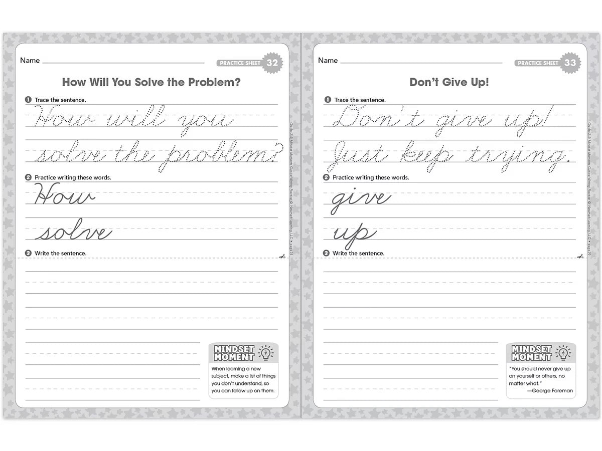 Cursive Writing Practice Workbook - Gr. 2-3 - US 2097