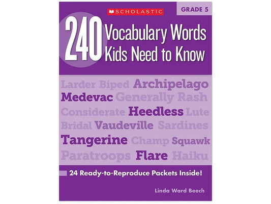 240 Words Kids Need to Know Workbook - Gr. 5 - US 2318
