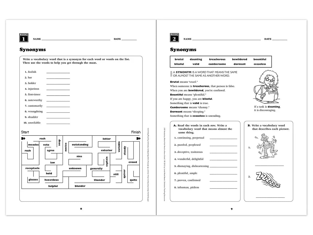 240 Words Kids Need to Know Workbook - Gr. 5 - US 2318