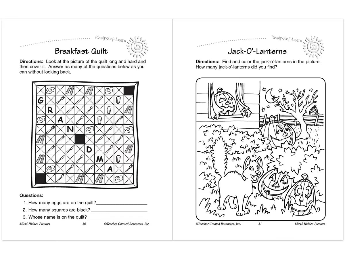 Hidden Pictures Workbook - Gr. 1-2 - US 1332