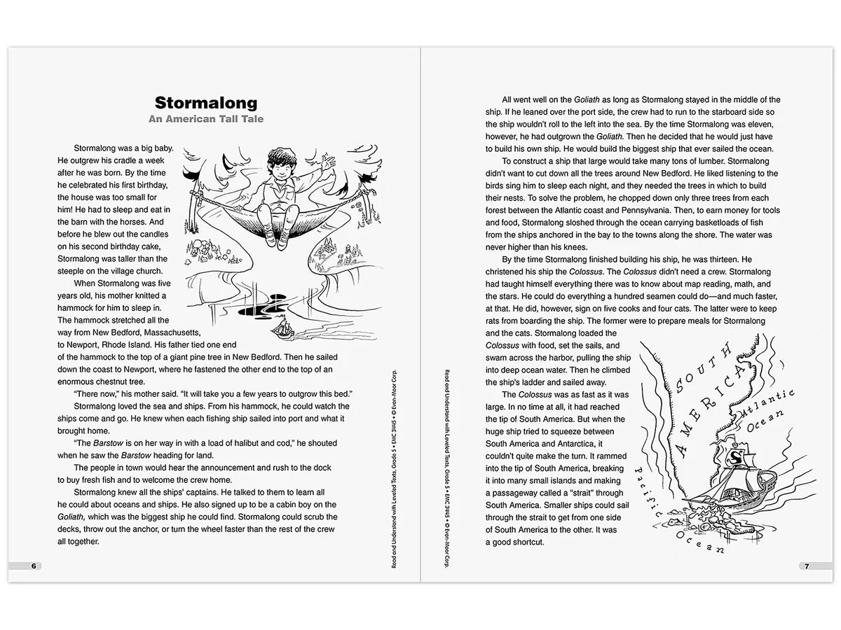 Read & Understand with Leveled Texts Workbook - Gr. 5 - US 1774