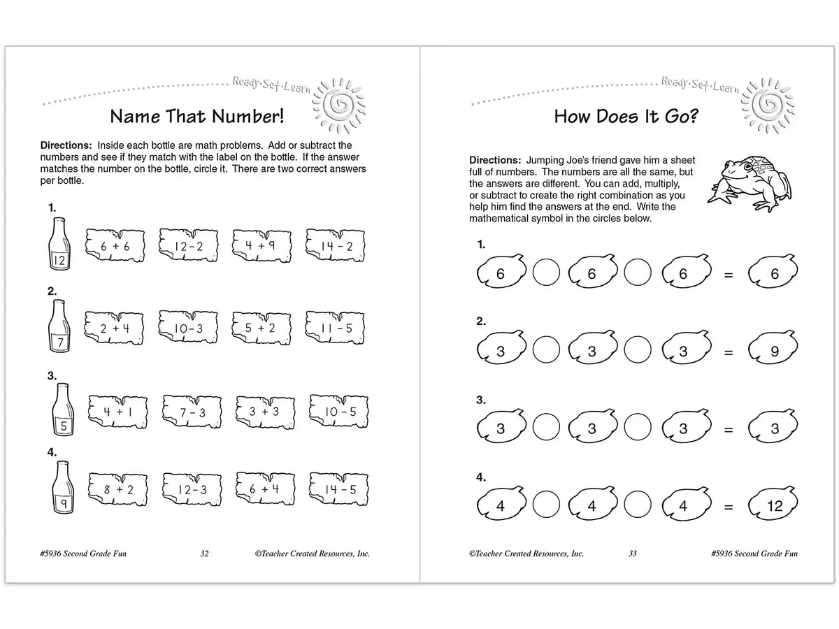 Second-Grade Fun Workbook - US 7854