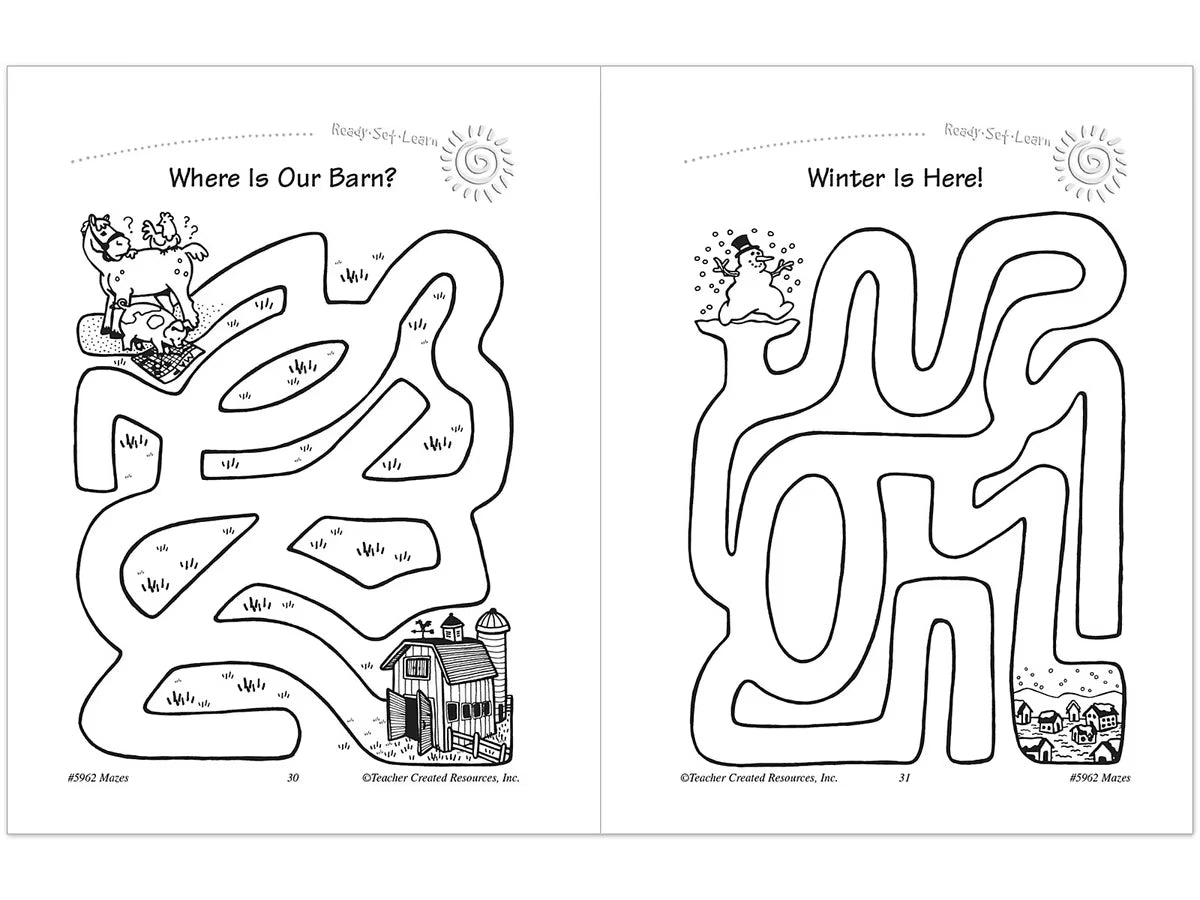 Mazes Workbook - Kindergarten - US 9983