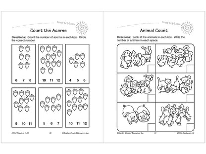 Numbers 1-30 Workbook - US 3012
