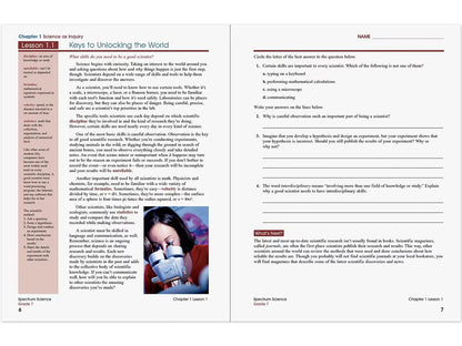 Spectrum® Science Workbook - Gr. 7 - US 7347