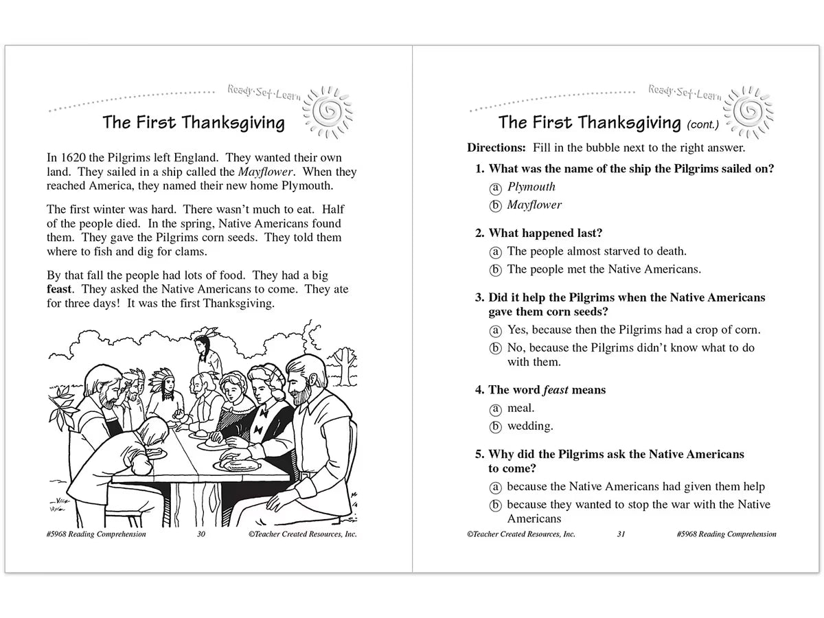 Master Reading Comprehension Workbook - Gr. 1 - US 5882