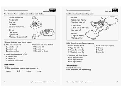 Daily Reading Comprehension Activities Workbook - Gr. 1 - US 2061