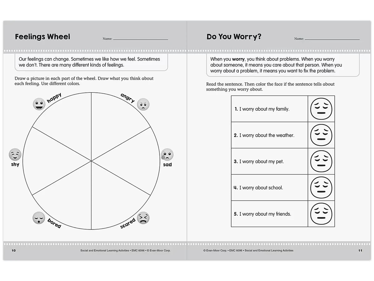 Social and Emotional Learning Activity Workbook - Gr. 1-2 - US 4744