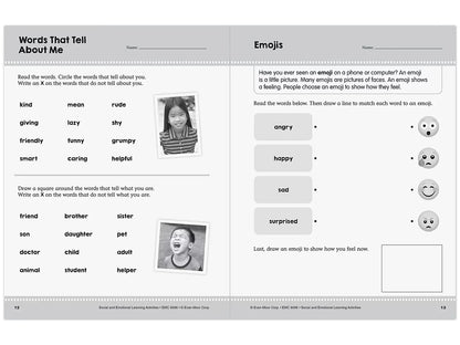 Social and Emotional Learning Activity Workbook - Gr. 1-2 - US 4744