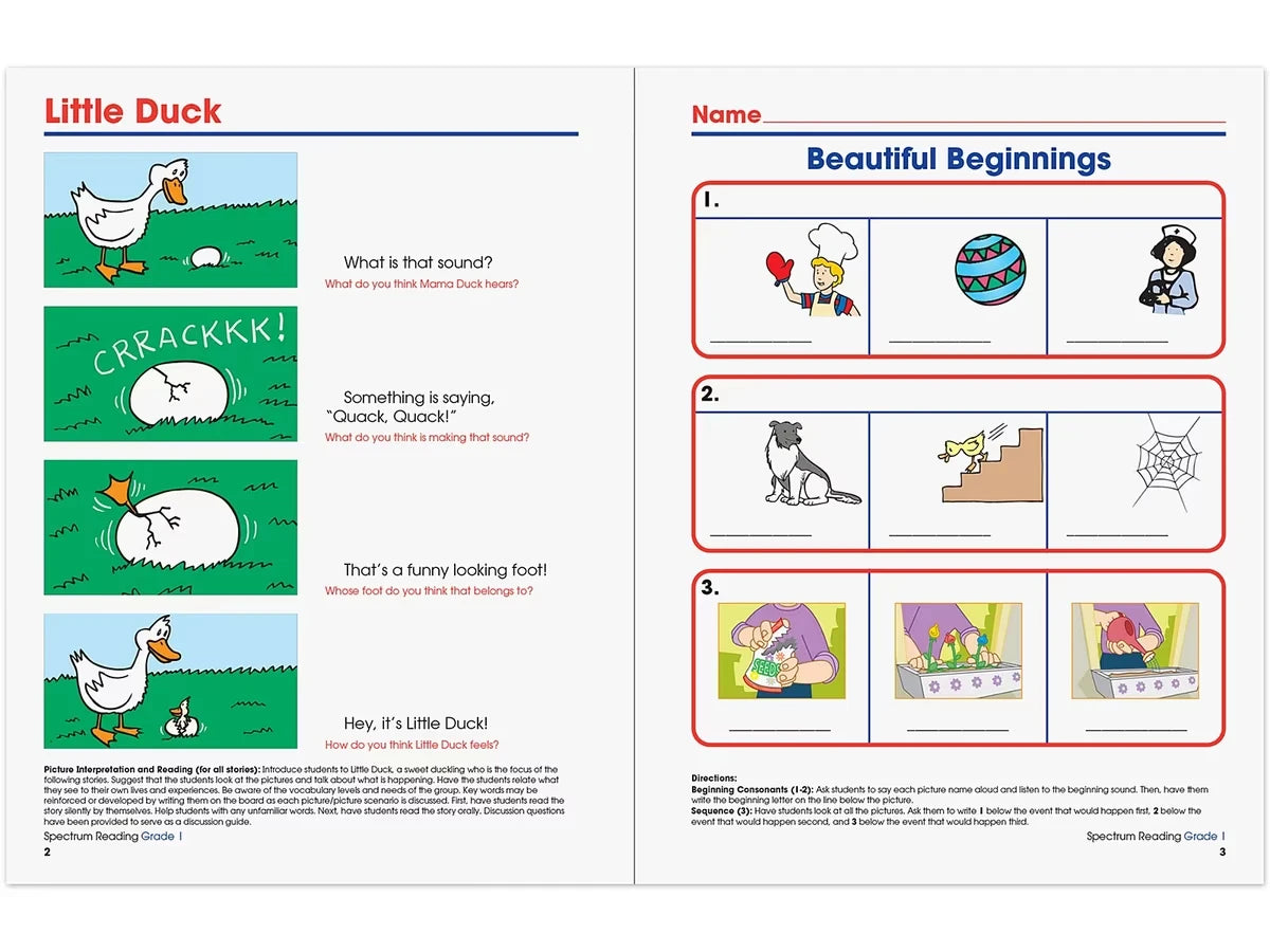 Spectrum® Reading Workbook - Gr. 1 - US 5889