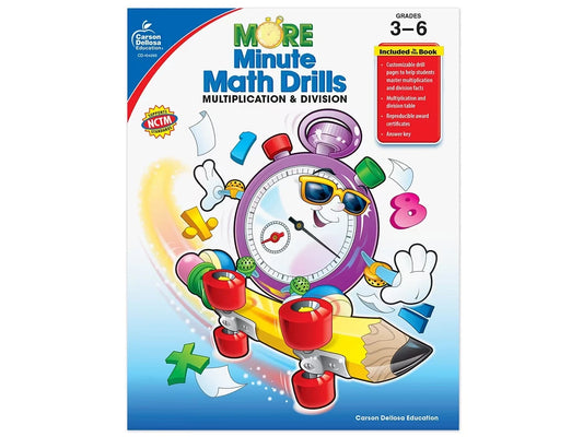 Multiplication & Division Minute Math Drills Workbook - US 8657