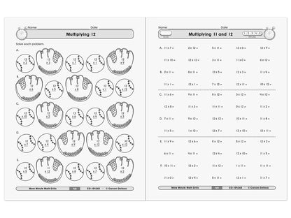 Multiplication & Division Minute Math Drills Workbook - US 8657