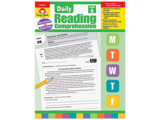 Daily Reading Comprehension Activities Workbook - Gr. 6 - US 1242