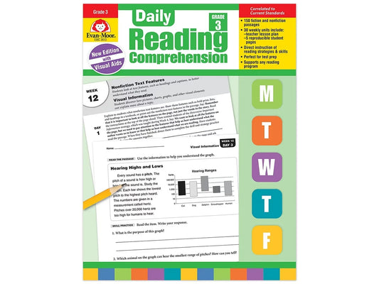 Daily Reading Comprehension Activities Workbook - Gr. 3 - US 1427