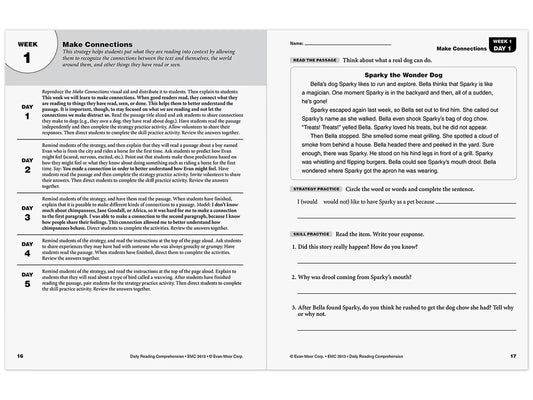 Daily Reading Comprehension Activities Workbook - Gr. 3 - US 1427