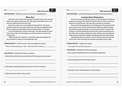 Daily Reading Comprehension Activities Workbook - Gr. 3 - US 1427