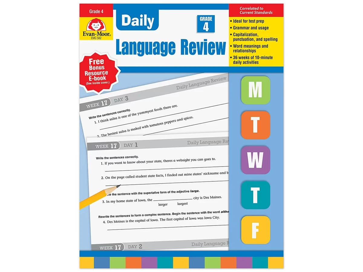 Daily Language Review Workbook - Gr. 4 - US 8222