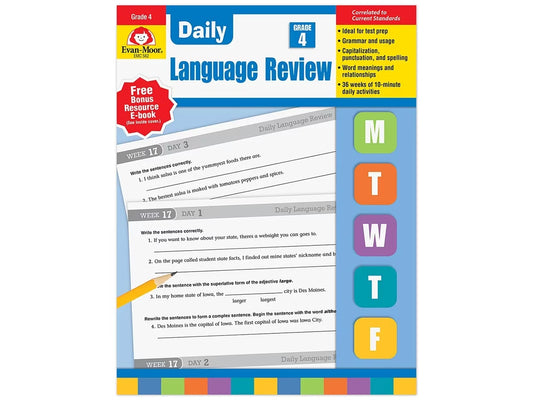Daily Language Review Workbook - Gr. 4 - US 8222