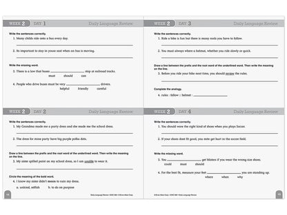 Daily Language Review Workbook - Gr. 4 - US 8222
